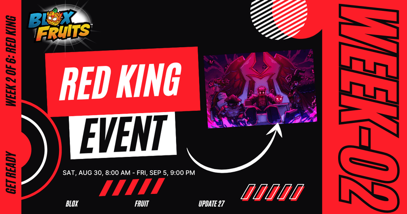 Blox Fruit Update 27 - Red King Update Week 02